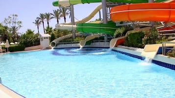 Indoor pool, 4 outdoor pools, sun loungers
