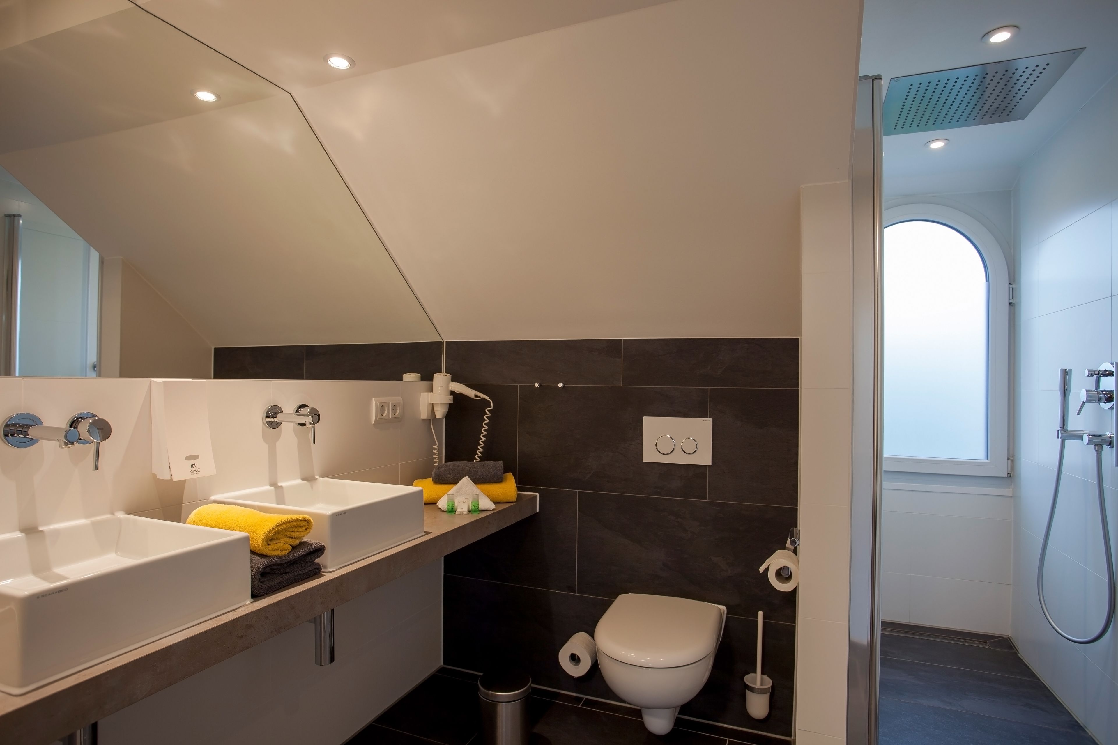 suite | bathroom | shower, free toiletries, hair dryer, towels