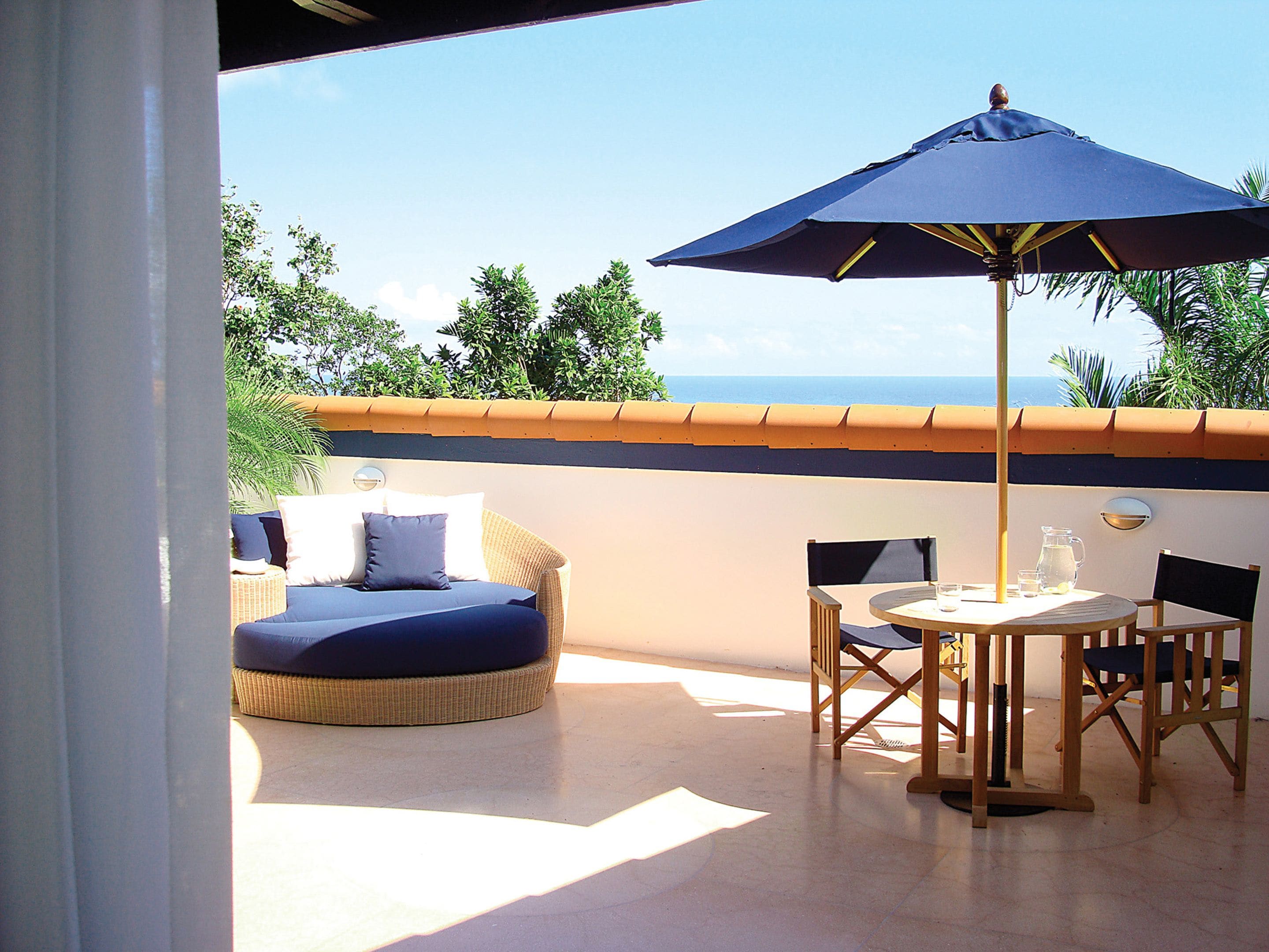 Deluxe Room, Multiple Beds, Ocean View | Terrace/patio