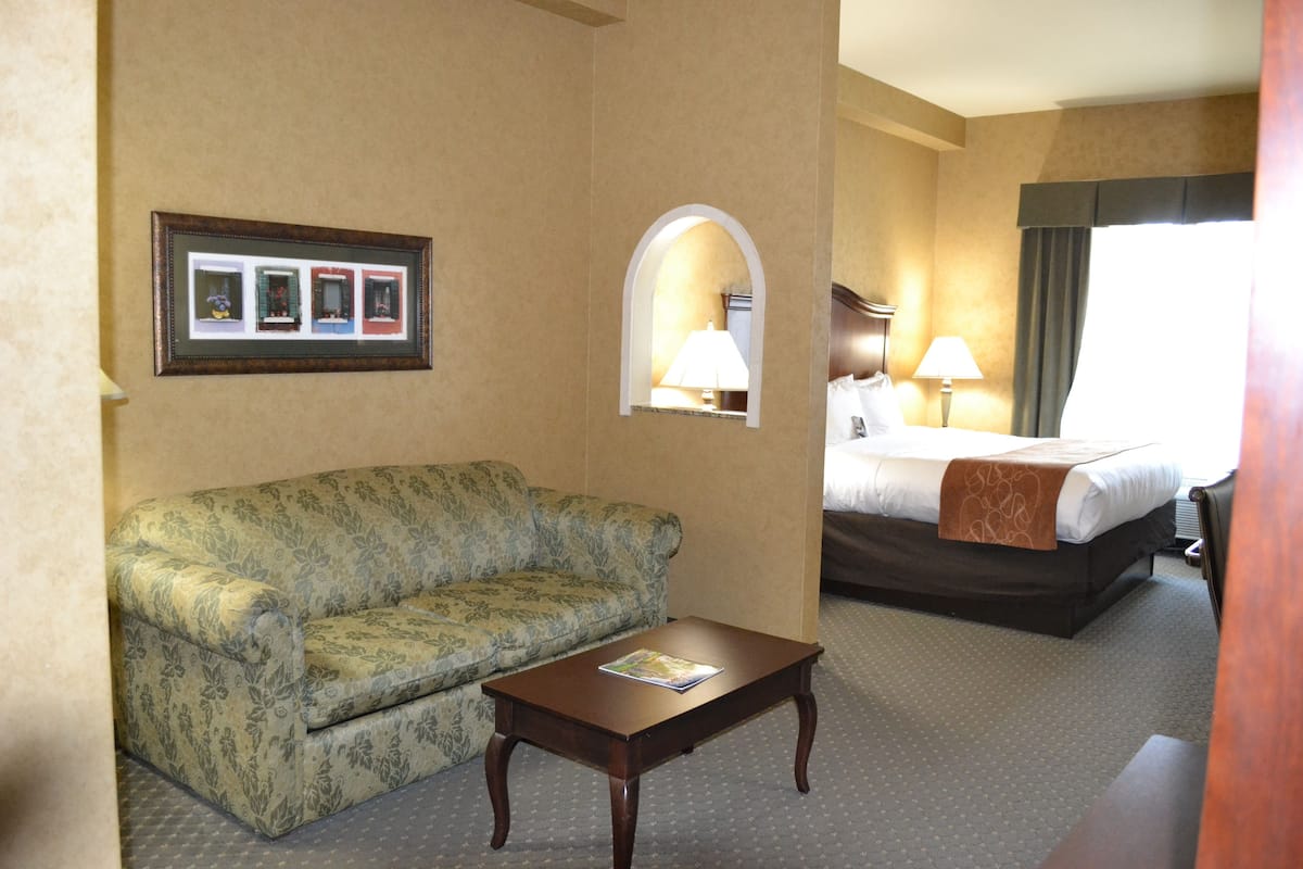 Flat-screen TV, DVD player, pay movies