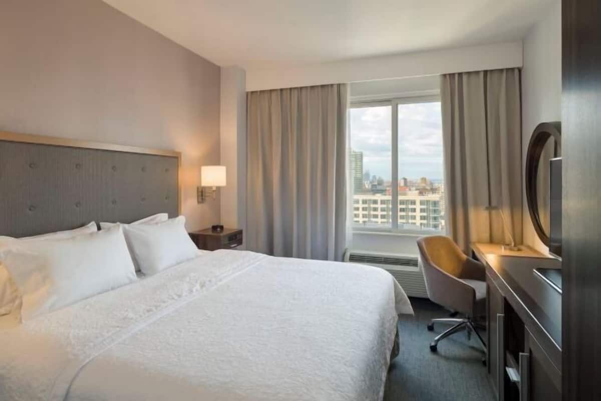 In-room safe, desk, blackout curtains, iron/ironing board