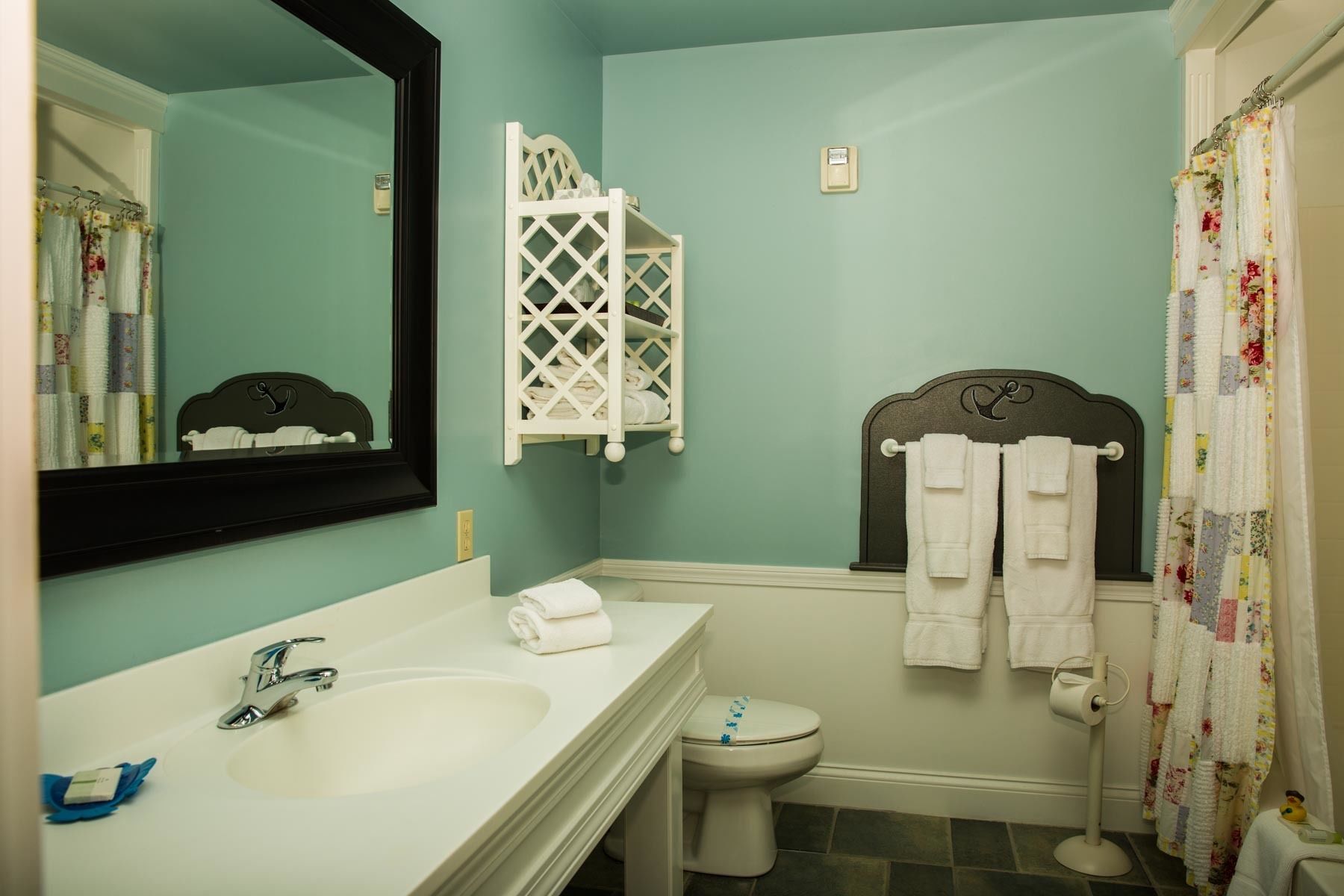 free toiletries, hair dryer, towels