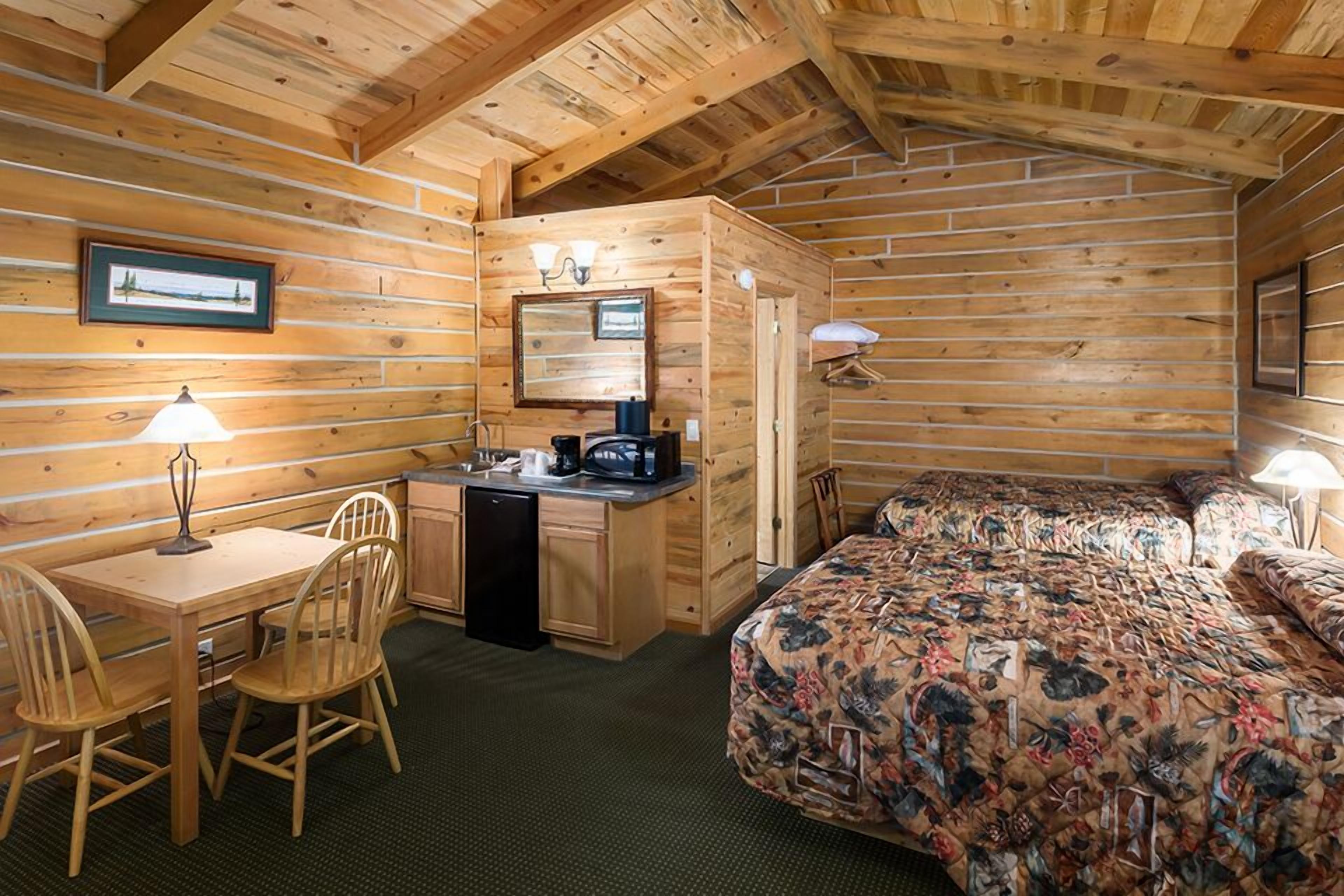 2 queen cabin | individually furnished, desk, blackout curtains, iron/ironing board