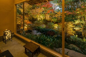 Deluxe Studio Suite, Private Bathroom, Ground Floor | Premium bedding, down comforters, pillowtop beds, in-room safe - Kyoto Nanzenji Garden Ryokan Yachiyo Established in 1915 (Kyoto)