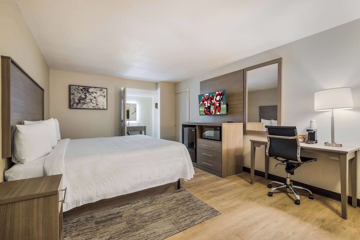 Room, 1 King Bed, Non Smoking | Premium bedding, blackout drapes, iron/ironing board