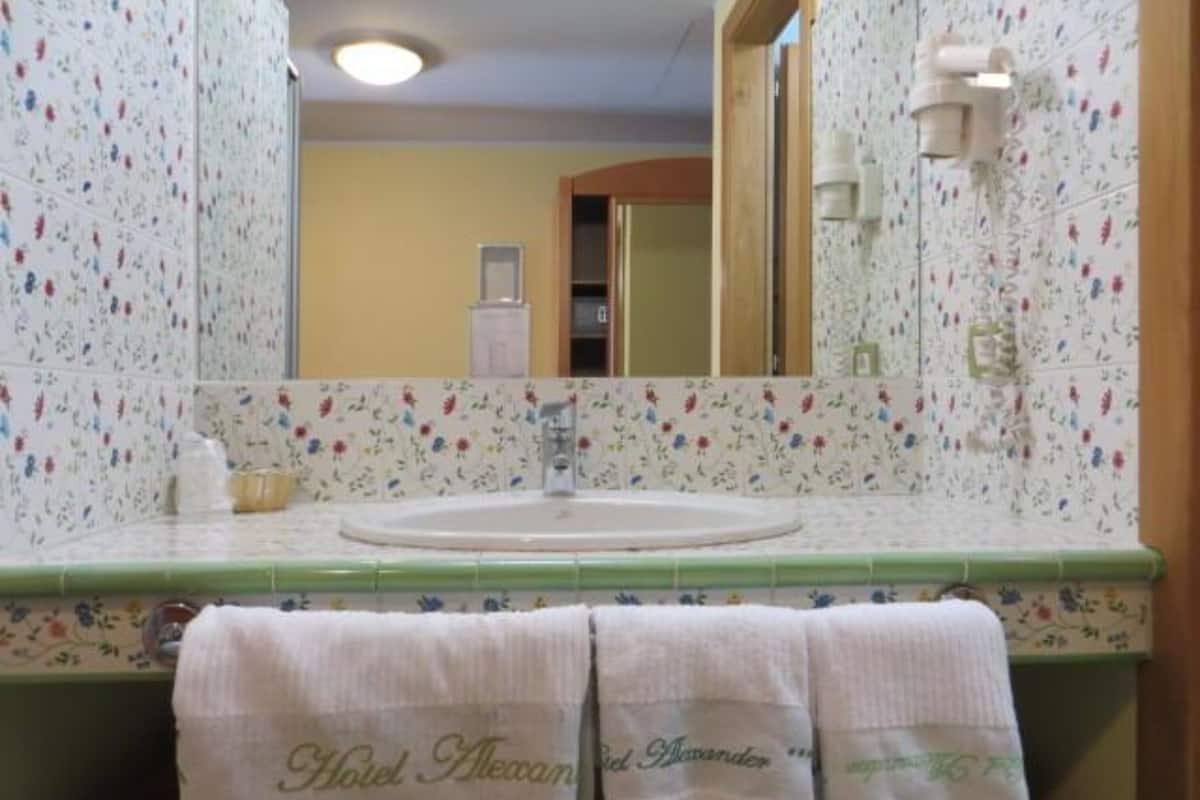 free toiletries, hair dryer, bidet, towels