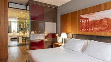 Down duvets, minibar, in-room safe, desk