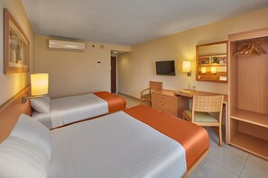 Desk, blackout drapes, iron/ironing board, free WiFi