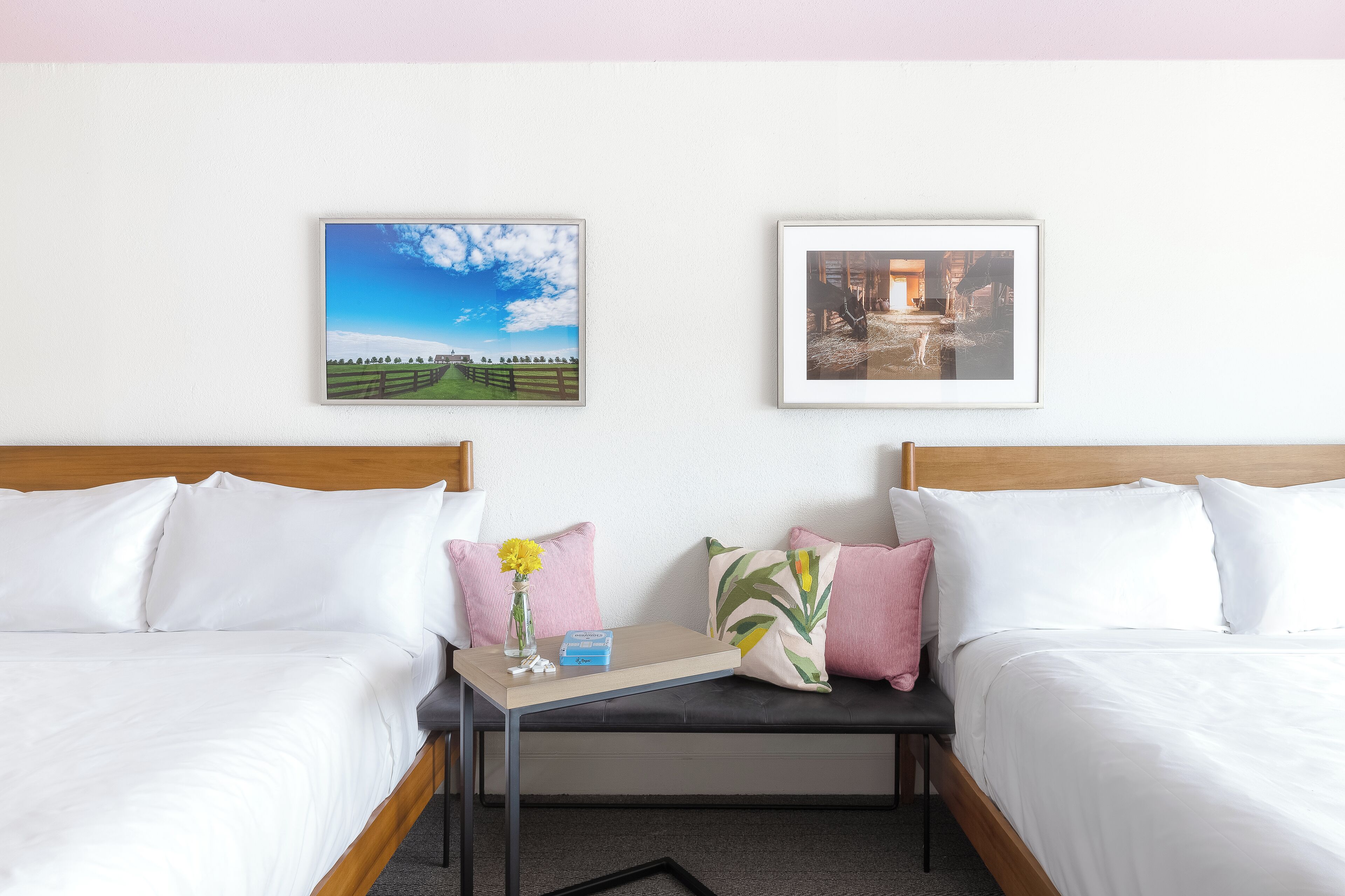 deluxe room, 2 queen beds (elwood premier double queen) | premium bedding, laptop workspace, iron/ironing board, free wifi