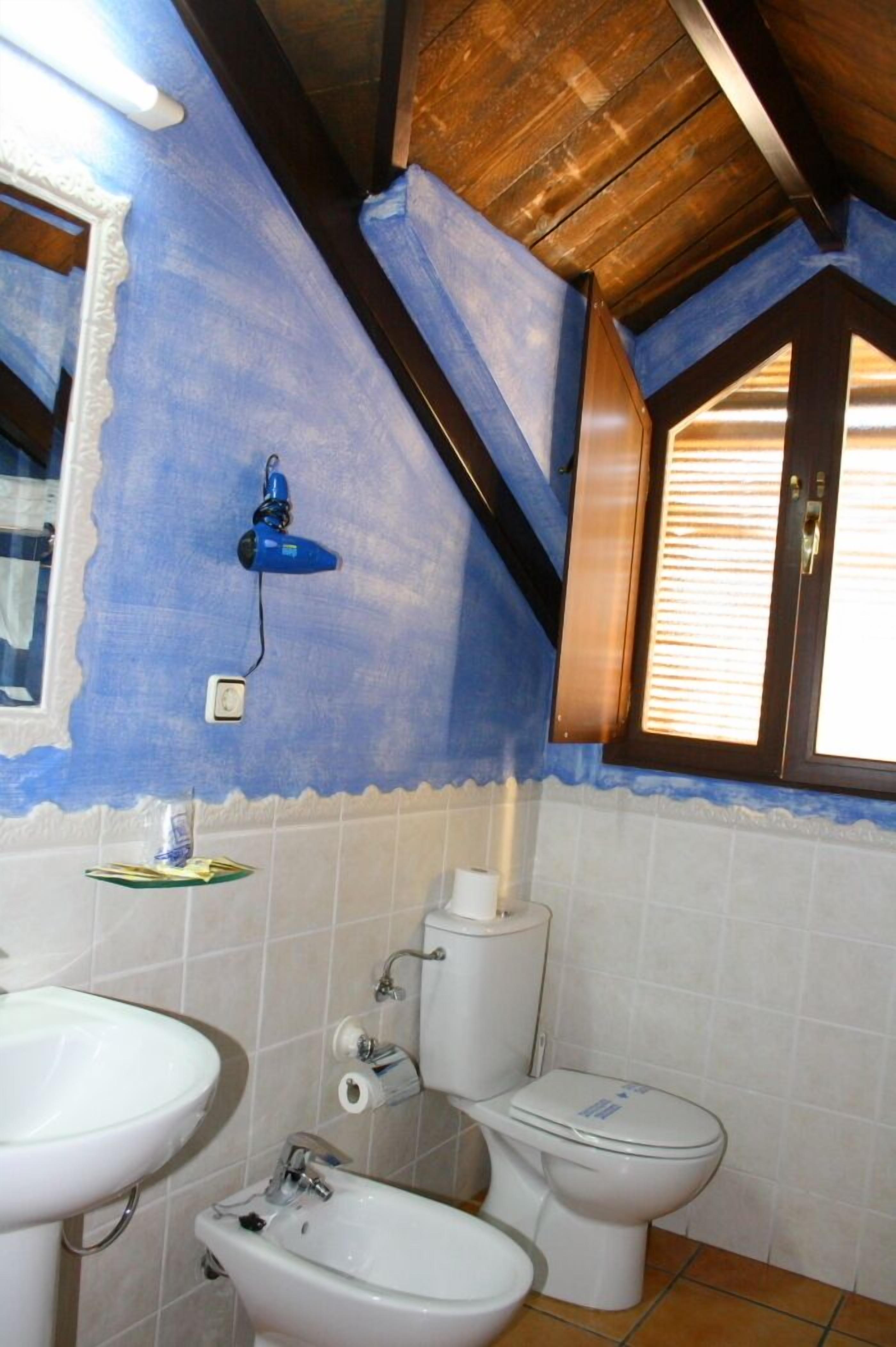 free toiletries, hair dryer, towels