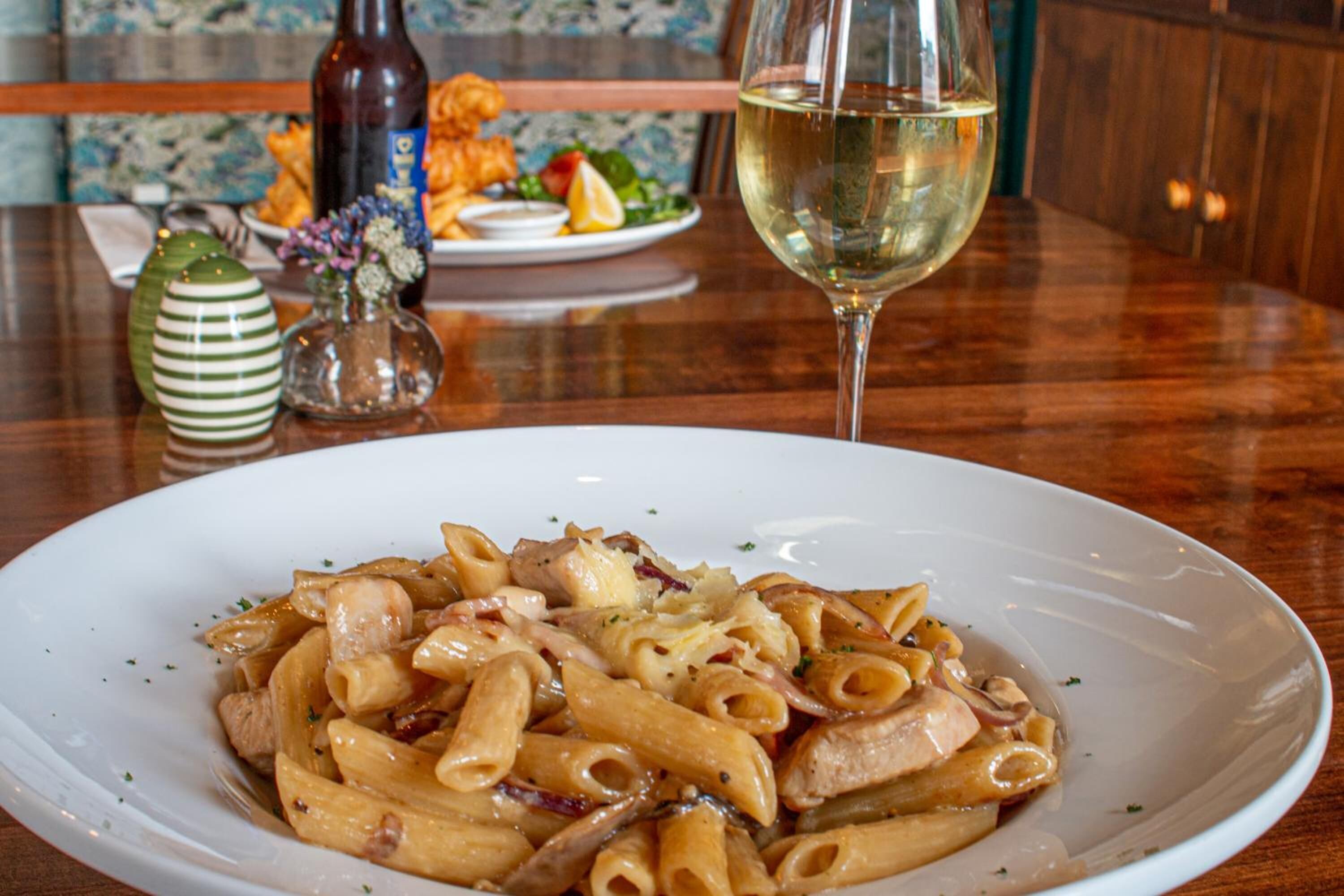 breakfast and dinner served