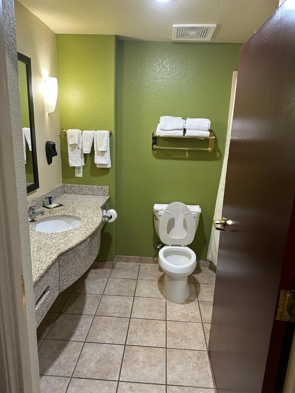 suite, 1 king bed with sofa bed, non smoking | bathroom | free toiletries, hair dryer, towels