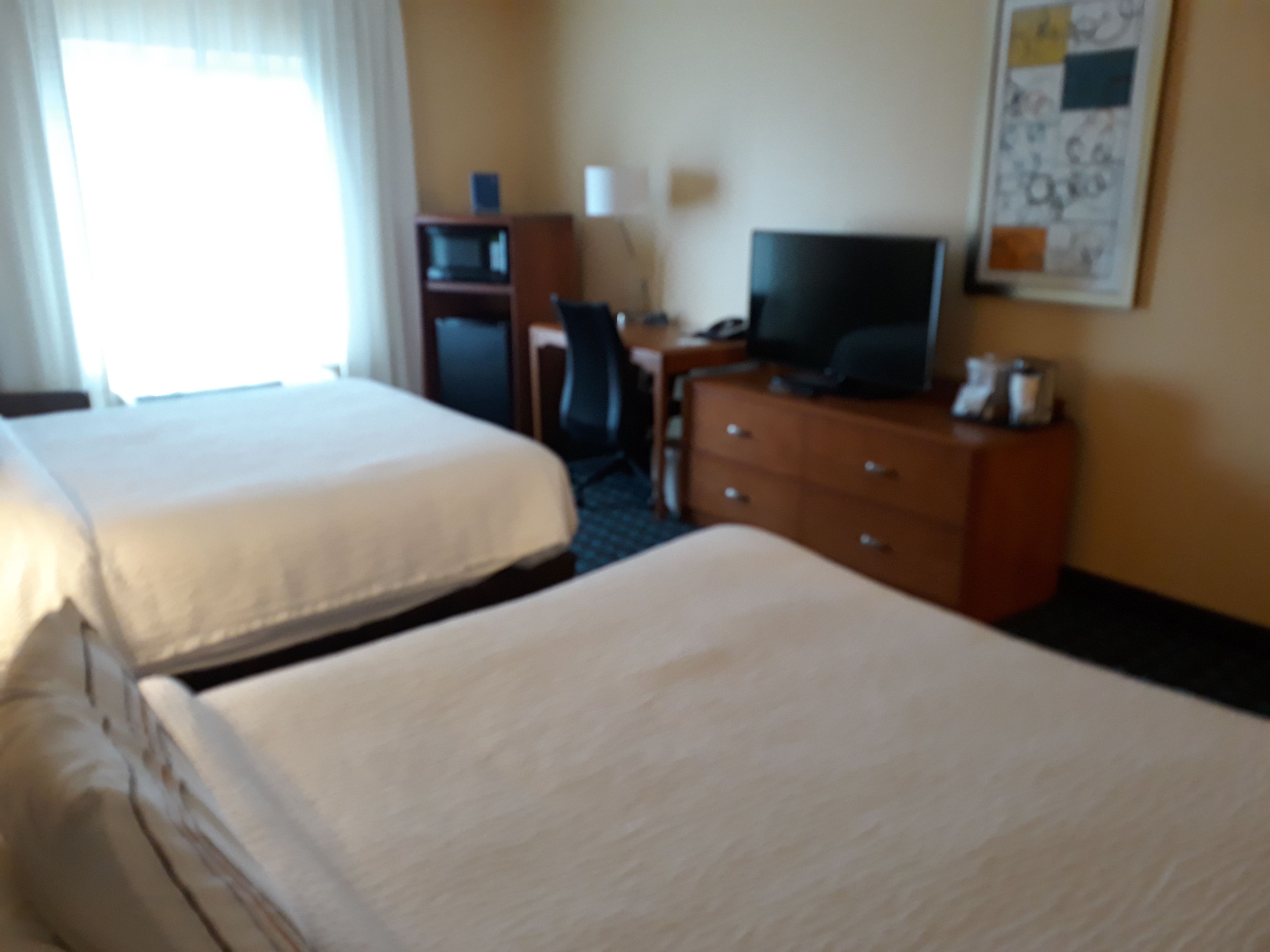 room, 2 queen beds, non smoking | in-room safe, desk, blackout curtains, iron/ironing board