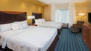 Room, 2 Queen Beds | In-room safe, desk, blackout curtains, iron/ironing board