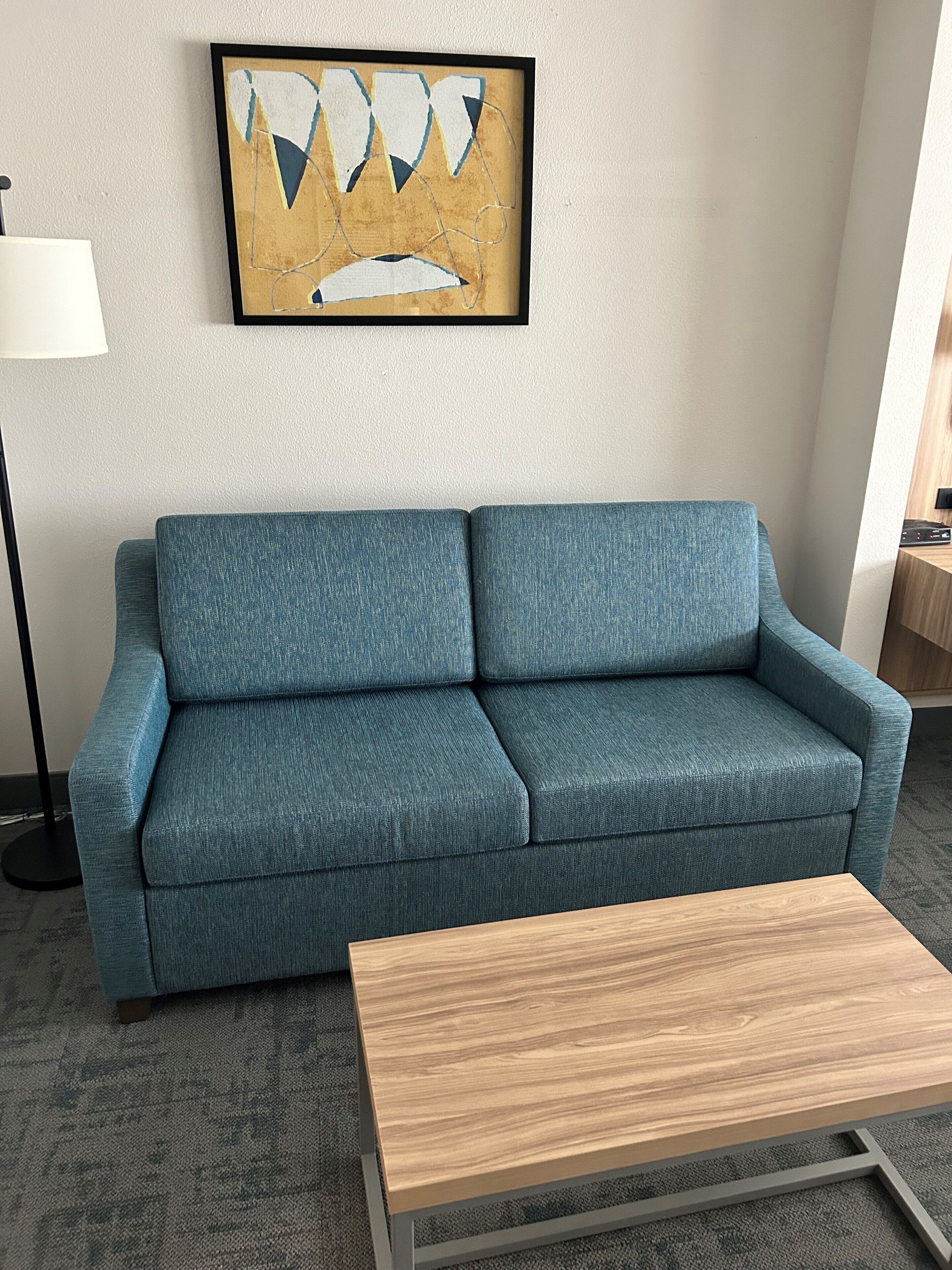 deluxe room, 1 king bed with sofa bed, non smoking | living area | 50-inch flat-screen tv with satellite channels, lcd tv, pay films