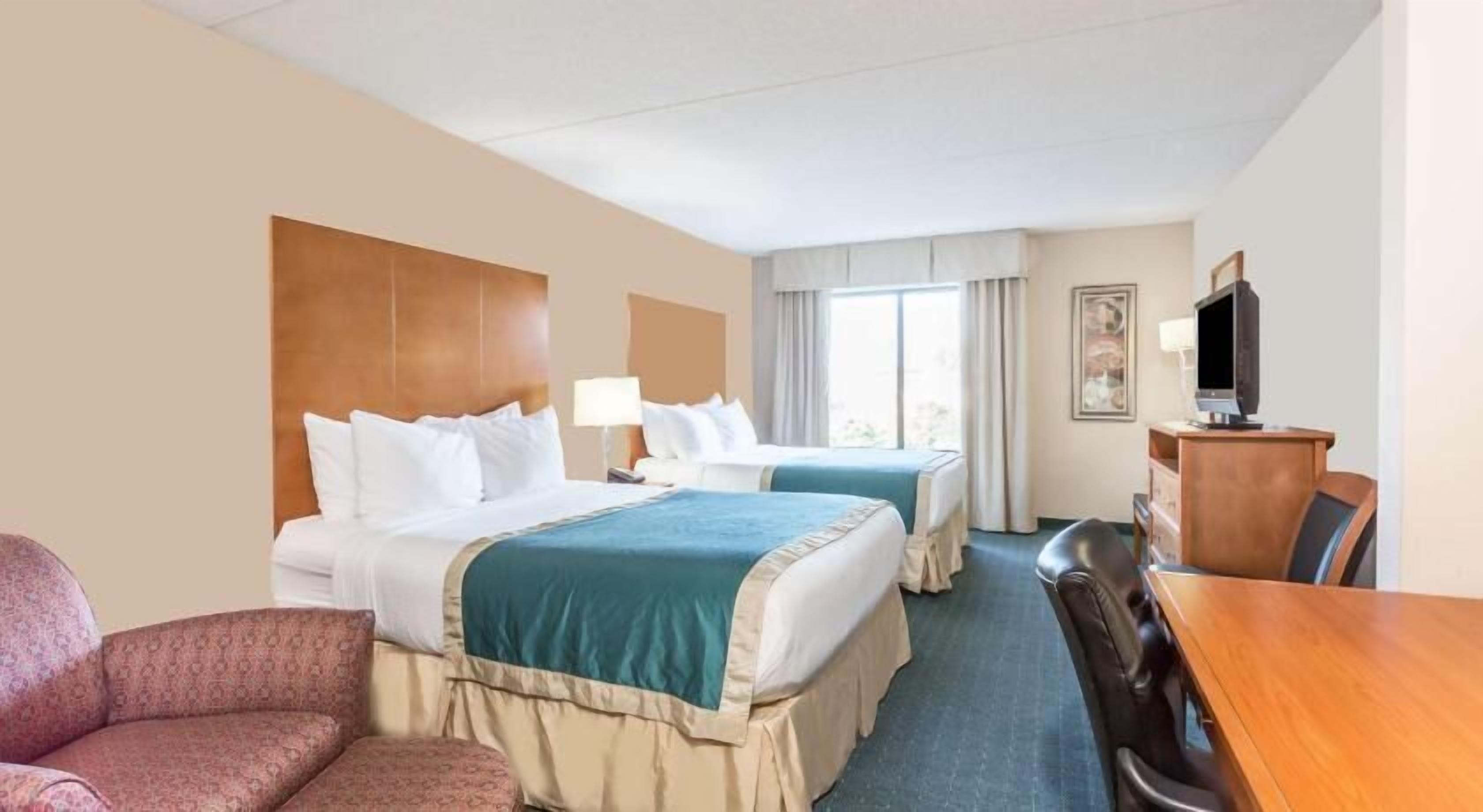 Pillow-top beds, in-room safe, desk, laptop workspace