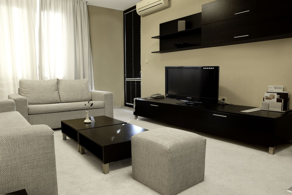 LÀgenhet Executive | 1 sovrum, allergitestade sÀngklÀder, duntÀcken och minibar