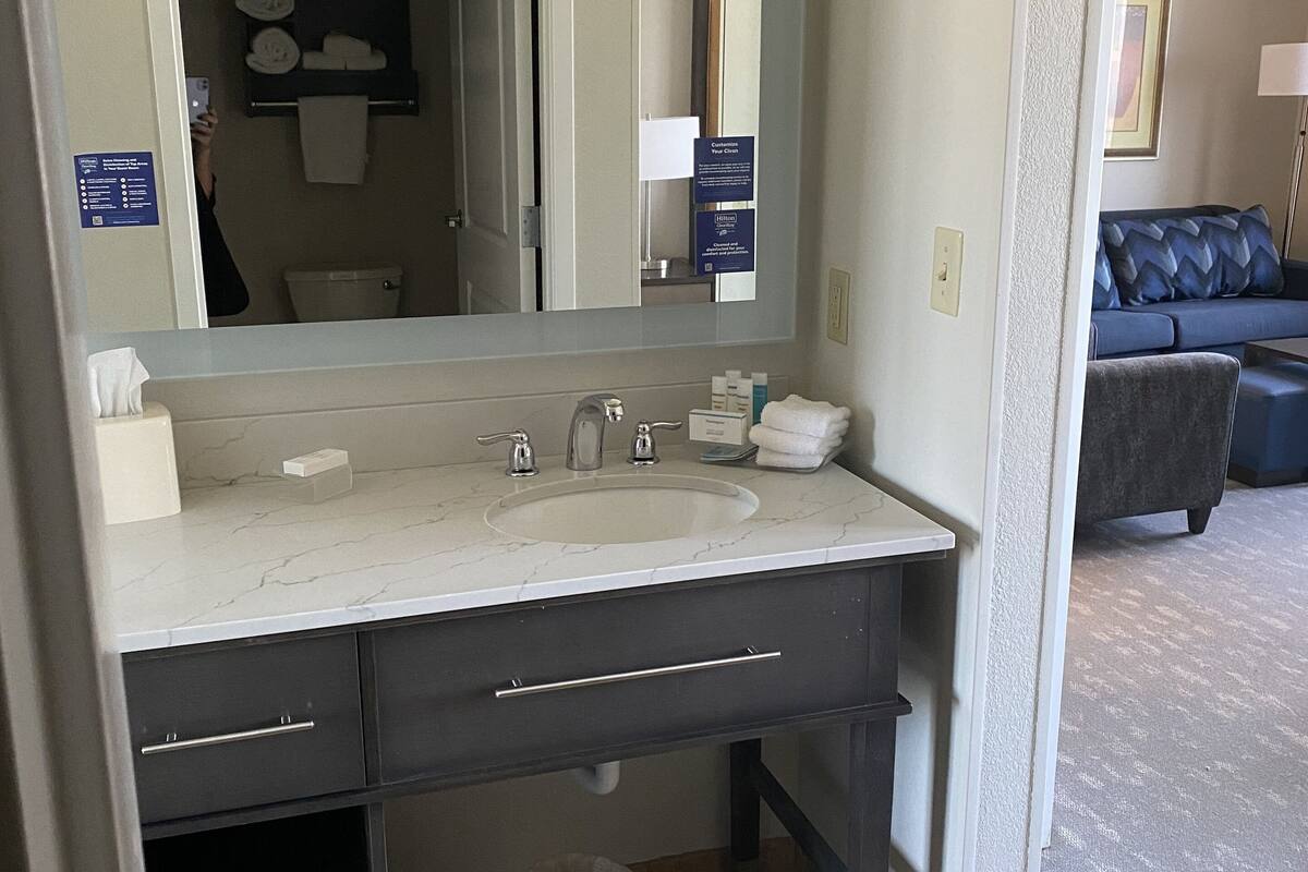 free toiletries, hair dryer, towels