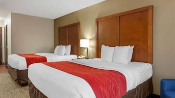 Room, 2 Queen Beds, Hearing Accessible, Non Smoking | In-room safe, desk, iron/ironing board, free WiFi