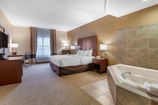 Room, 1 King Bed, Accessible, Non Smoking | Pillowtop beds, desk, blackout drapes, iron/ironing board