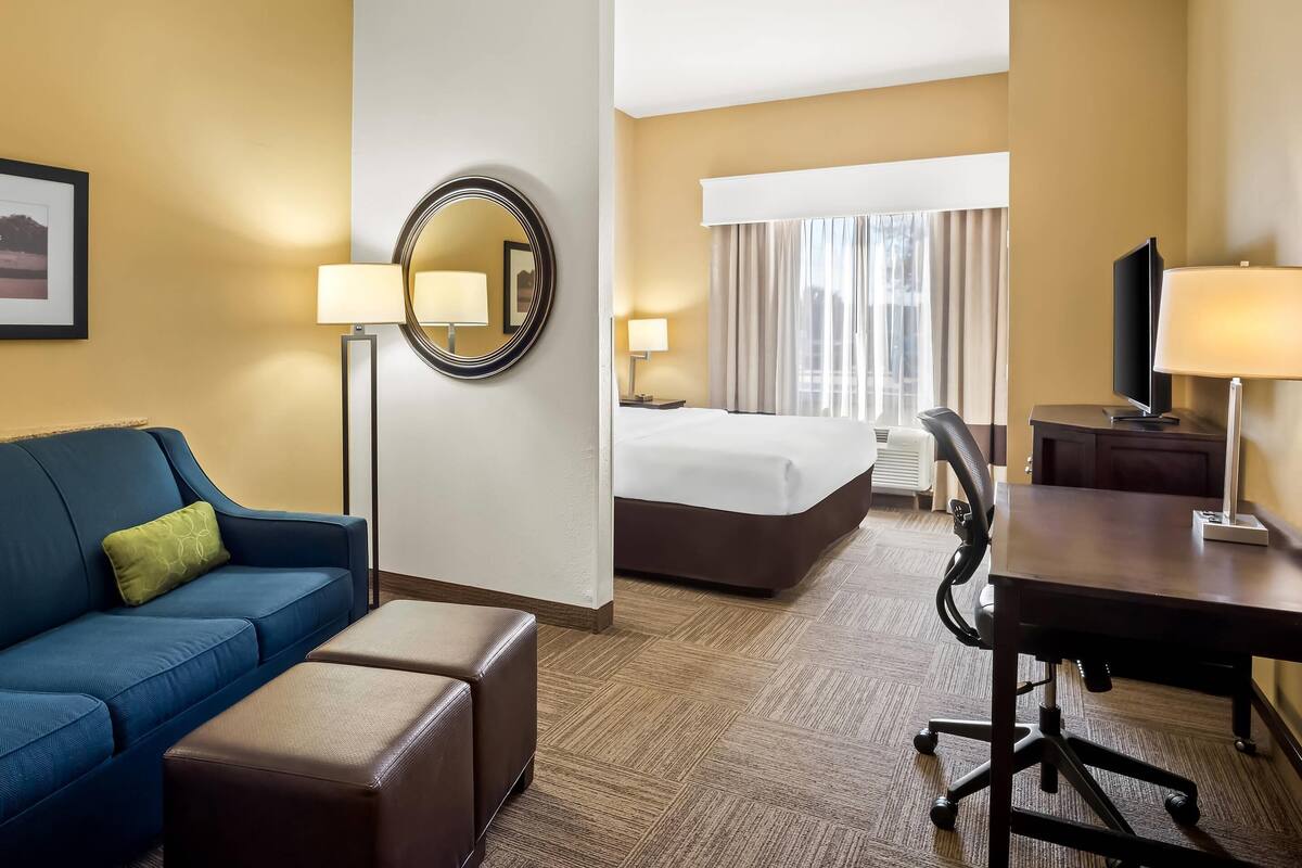 Standard Suite, 1 King Bed with Sofa bed, Non Smoking | Premium bedding, desk, laptop workspace, blackout drapes