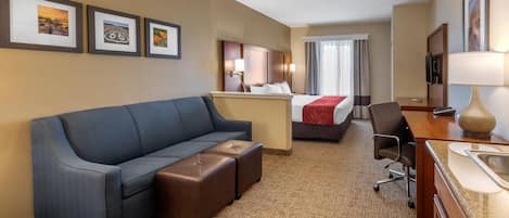 Suite, 1 King Bed with Sofa bed, Non Smoking | Premium bedding, pillow-top beds, in-room safe, desk