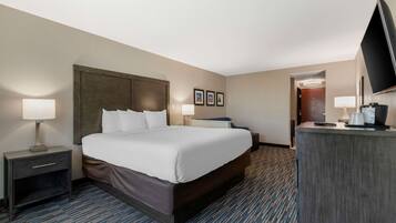Room, 1 King Bed, Accessible, Non Smoking | Desk, laptop workspace, iron/ironing board, free WiFi