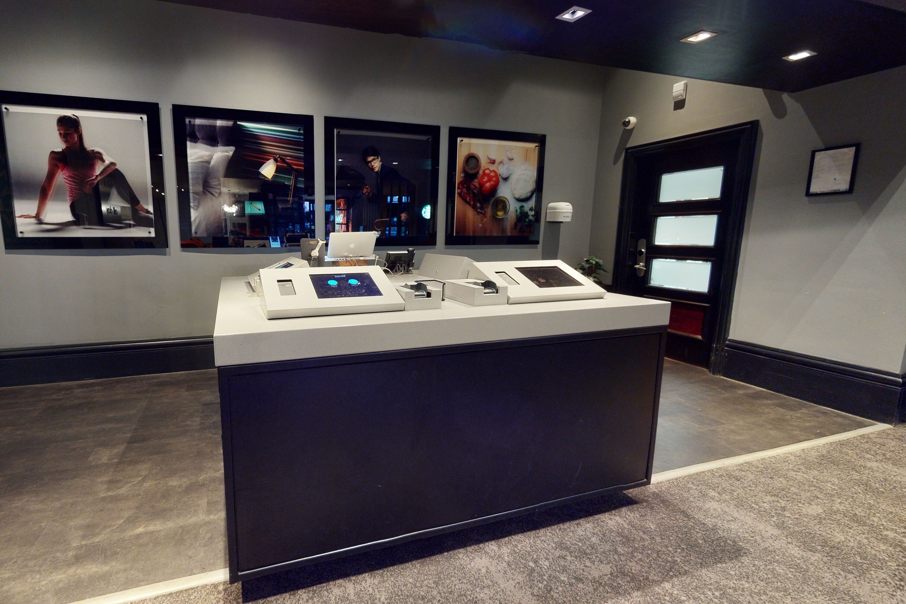 check-in/check-out kiosk