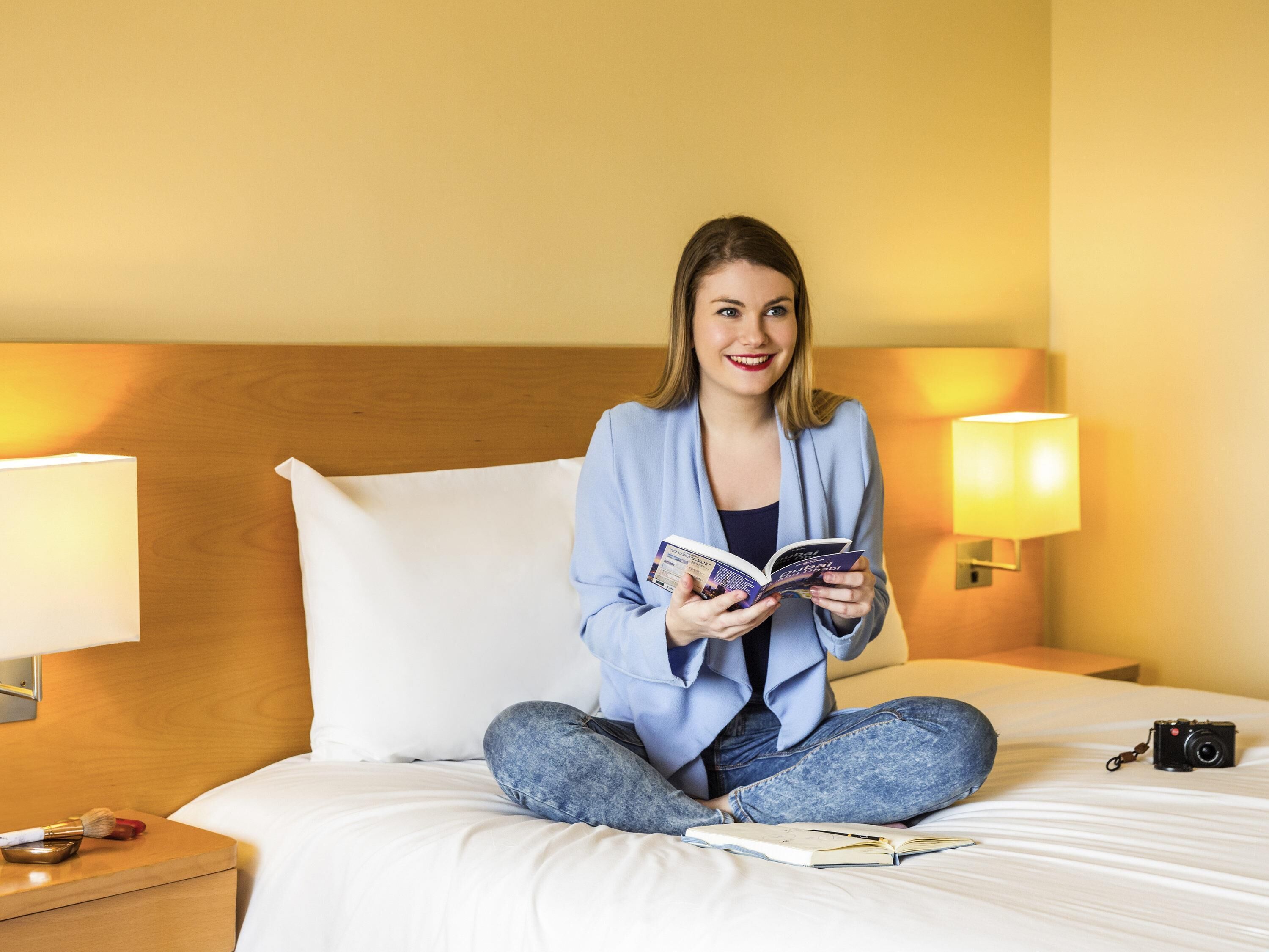 Down duvets, in-room safe, desk, soundproofing
