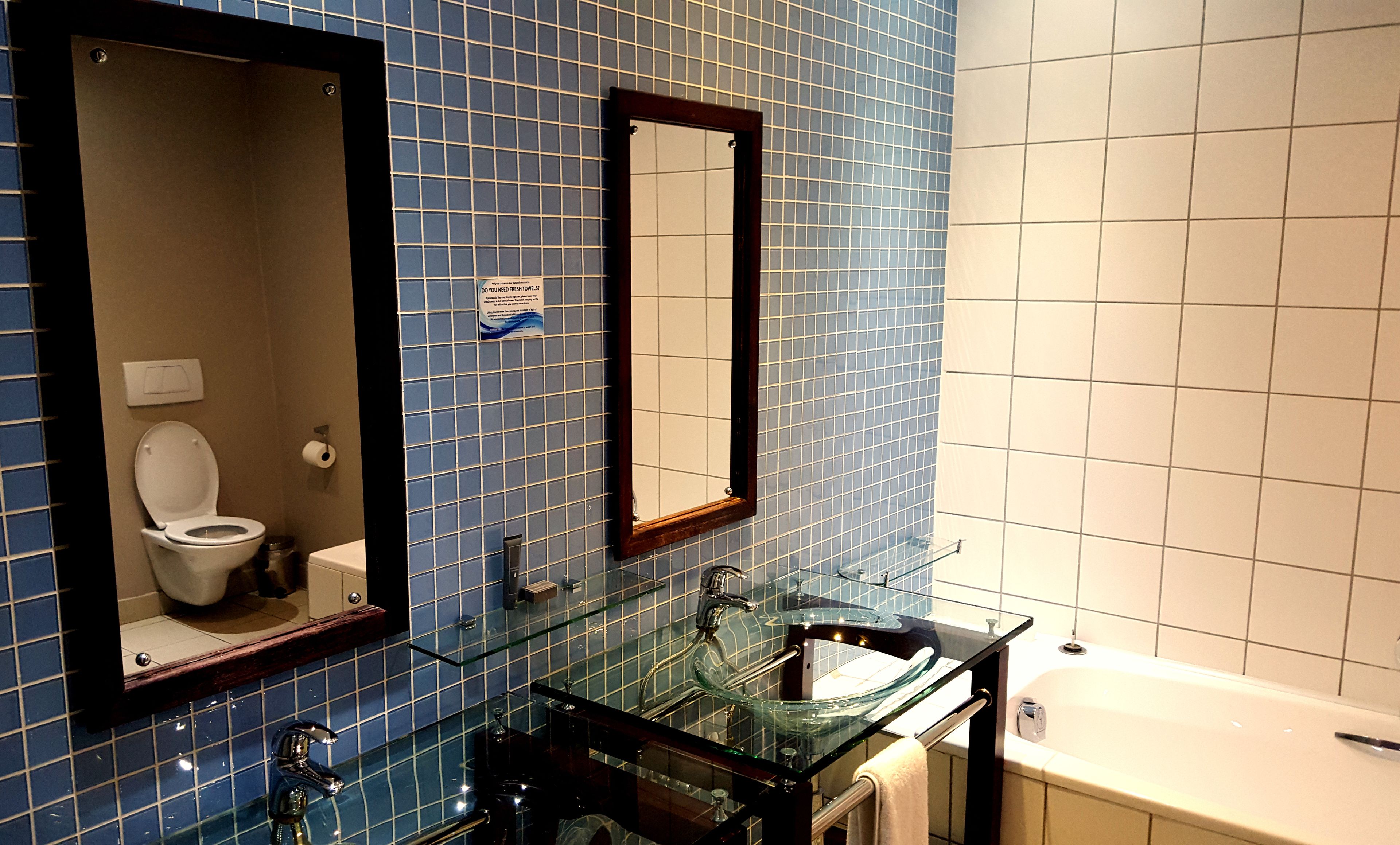 luxury apartment, 1 bedroom | bathroom | shower, free toiletries, hair dryer, towels