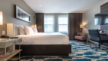 Egyptian cotton sheets, premium bedding, down duvets, in-room safe