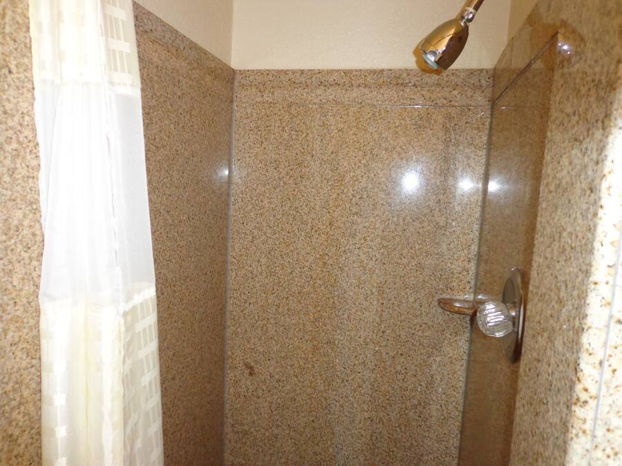 Standard Double Room, 2 Double Beds | Bathroom shower
