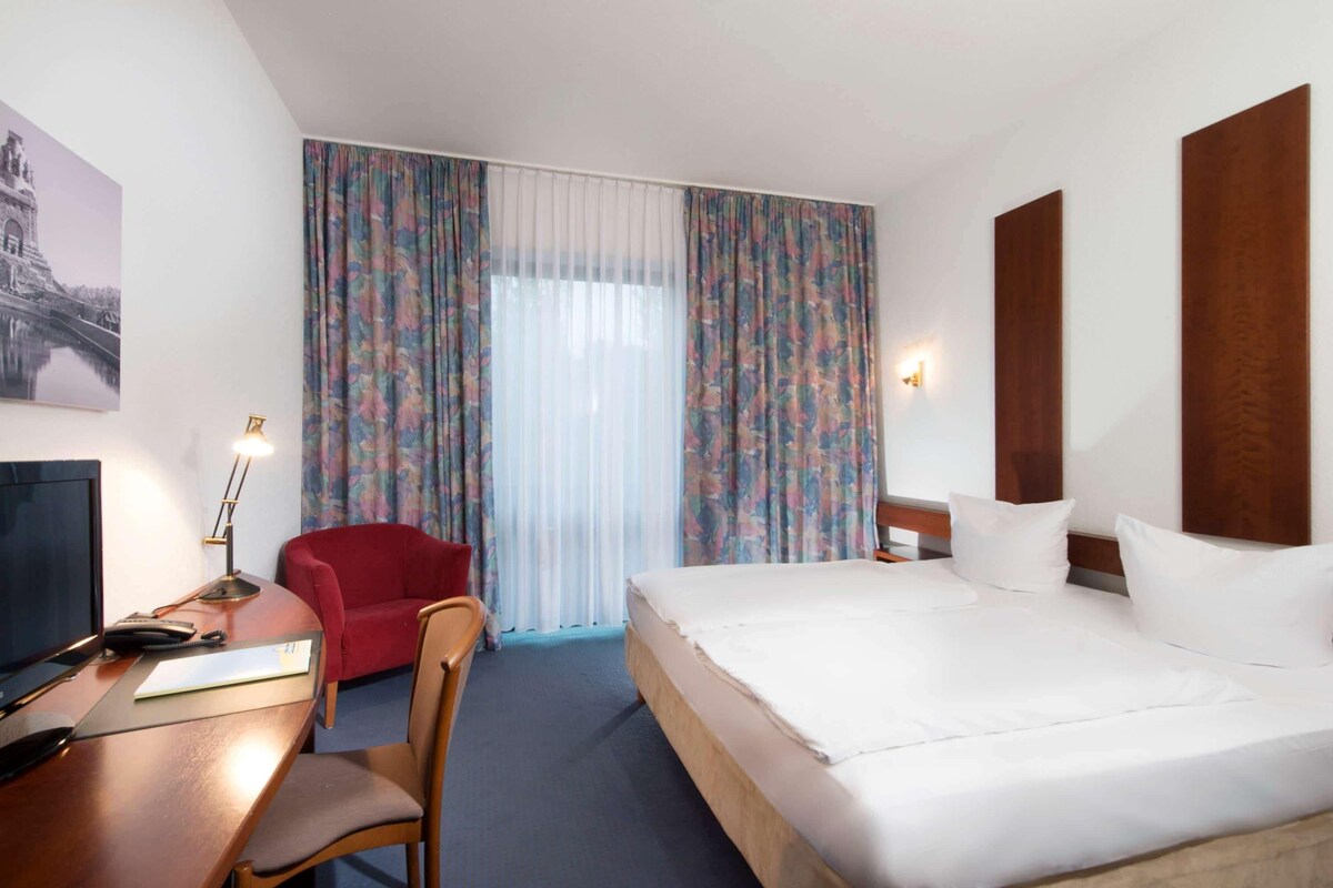 In-room safe, desk, blackout curtains, free cots/infant beds