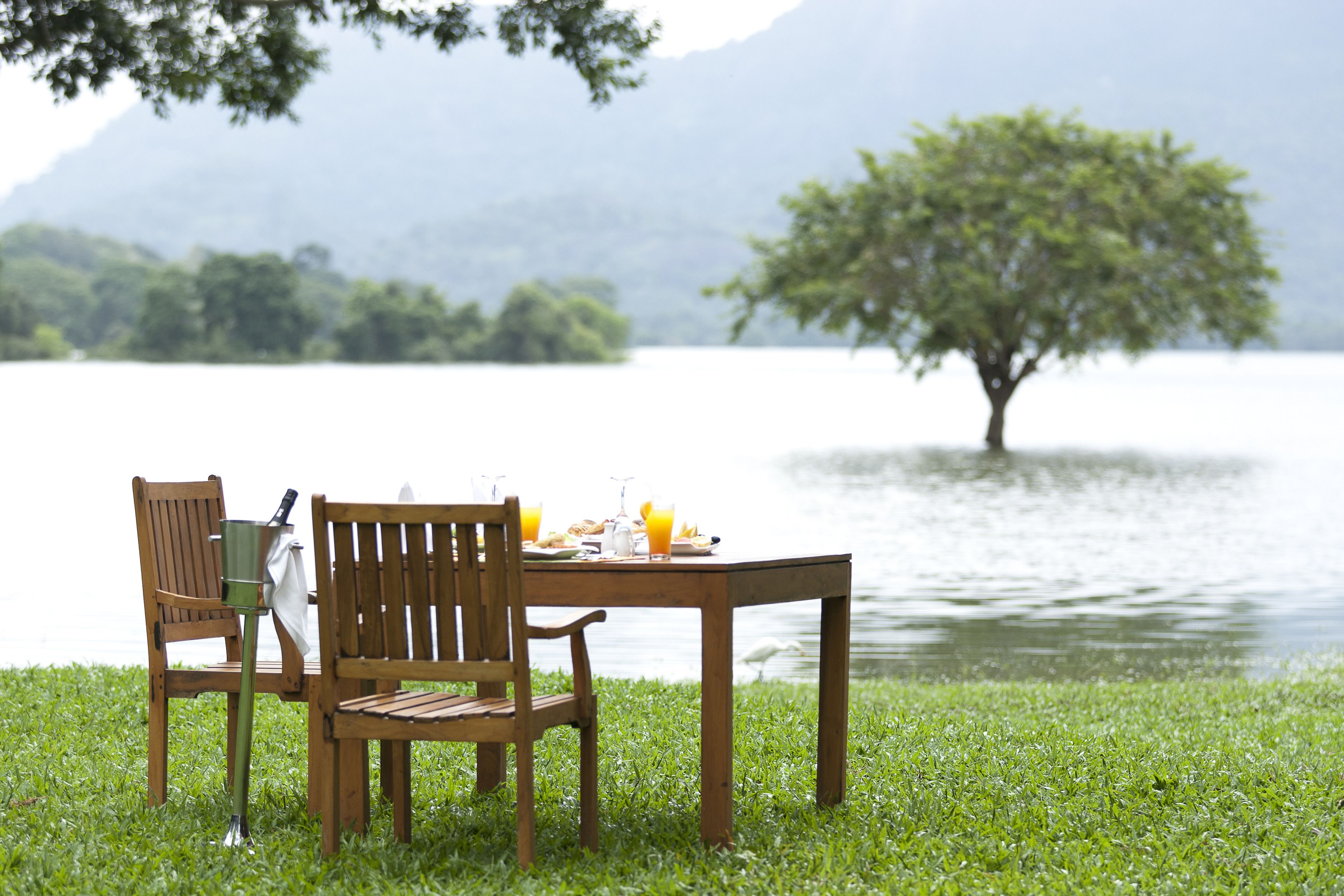 Breakfast, lunch and dinner served