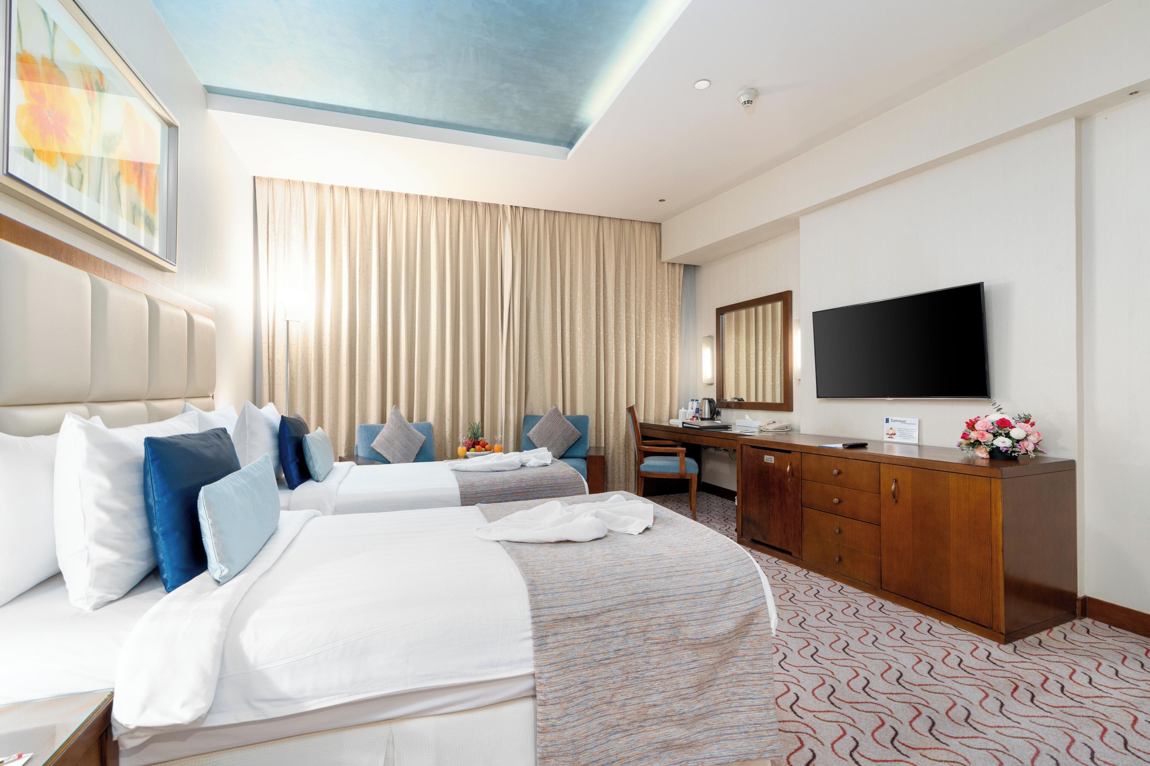 Premium bedding, minibar, in-room safe, desk