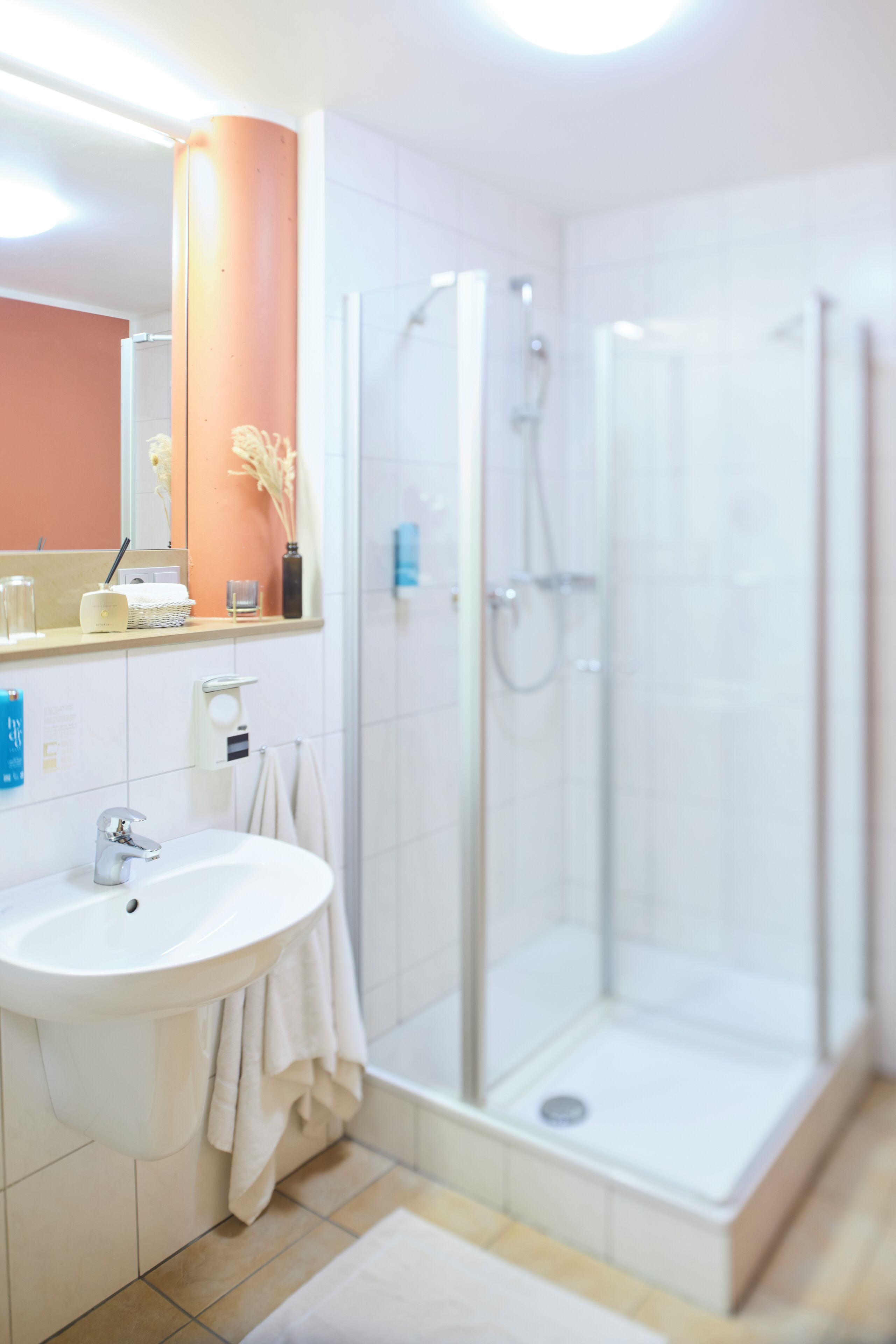 Free toiletries, hair dryer, towels