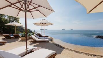 2 buitenzwembaden, gratis zwembadcabana's en parasols bij het zwembad