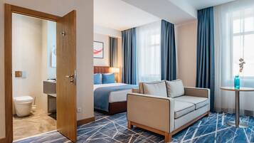 Minibar, in-room safe, desk, blackout curtains