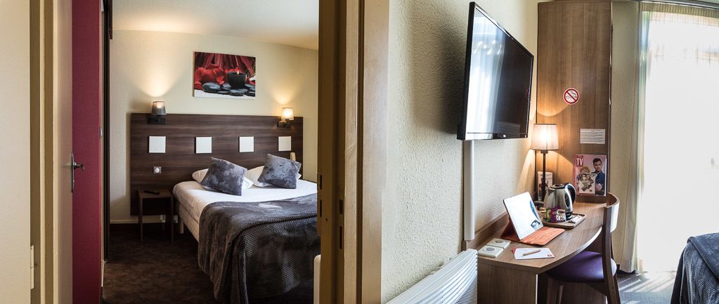 chambre twin | desk, blackout curtains, soundproofing, free wifi