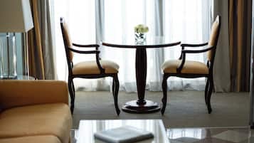 Superior Apartment, 1 Bedroom | Living area | 36-inch LCD TV with satellite channels, TV
