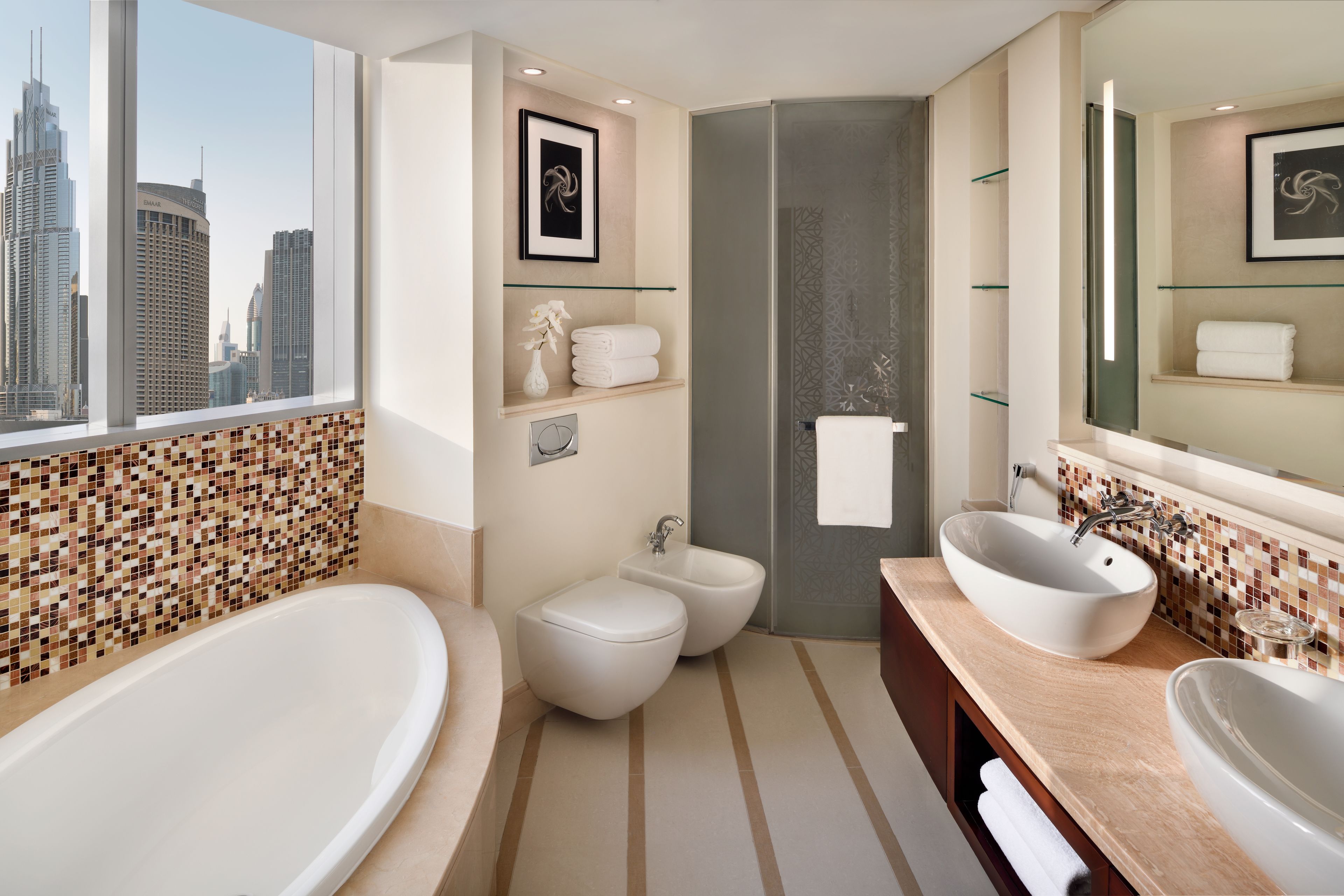 family apartment, 2 bedrooms | bathroom | separate bathtub and shower, deep-soaking bathtub, rainfall showerhead