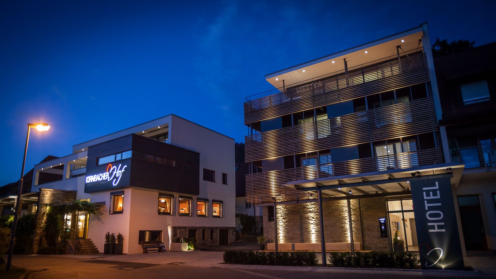 Front of property - evening/night