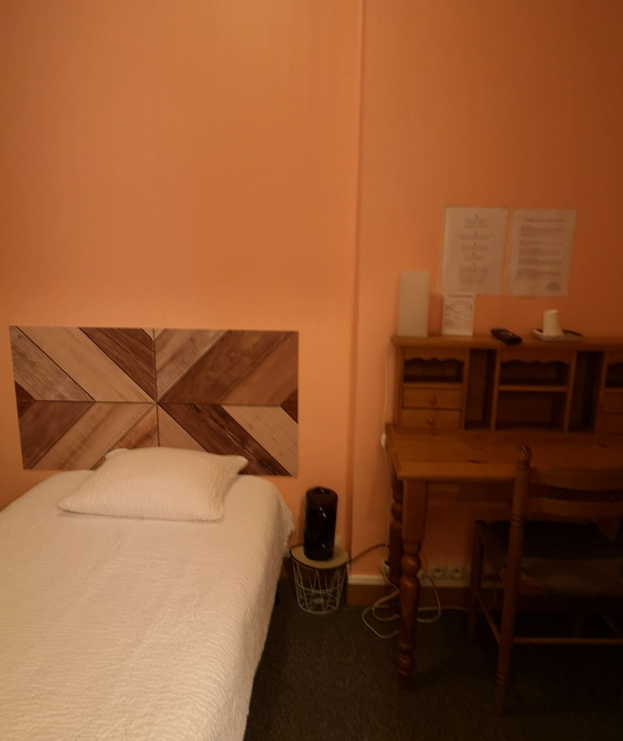 economy single room, ensuite (toilettes sur le palier )