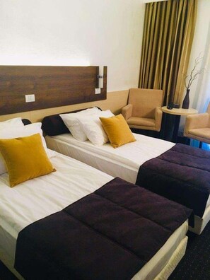 Minibar, in-room safe, desk, blackout curtains