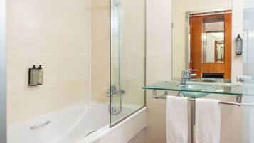 Free toiletries, hair dryer, bidet, towels