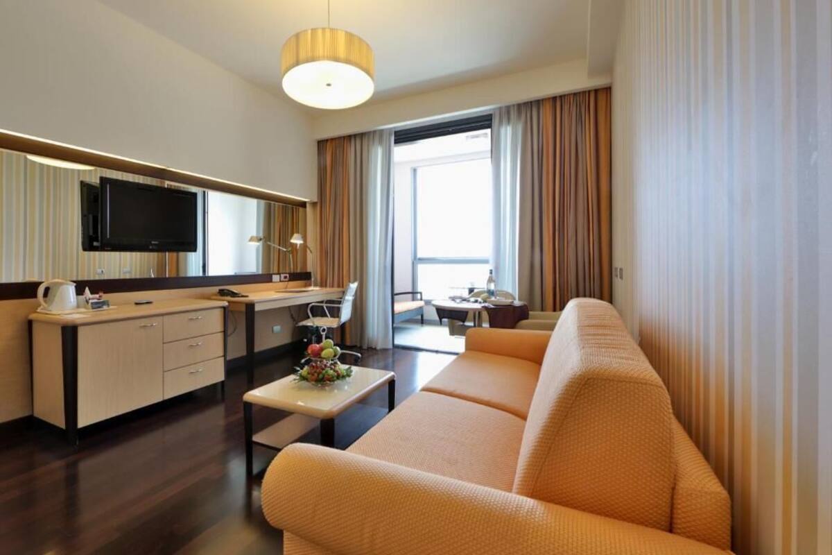 In-room safe, desk, blackout curtains, soundproofing