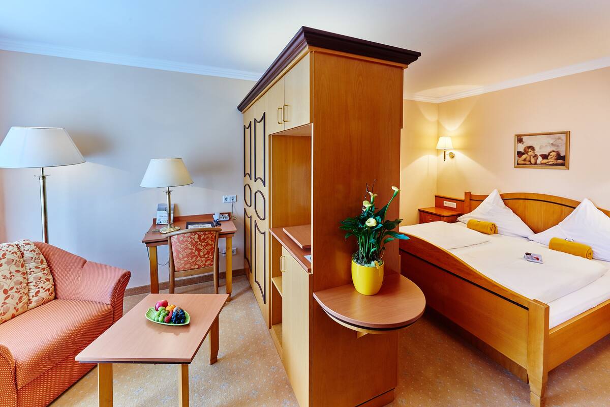 Chambre Double pour 1 personne | Minibar, coffres-forts dans les chambres, bureau