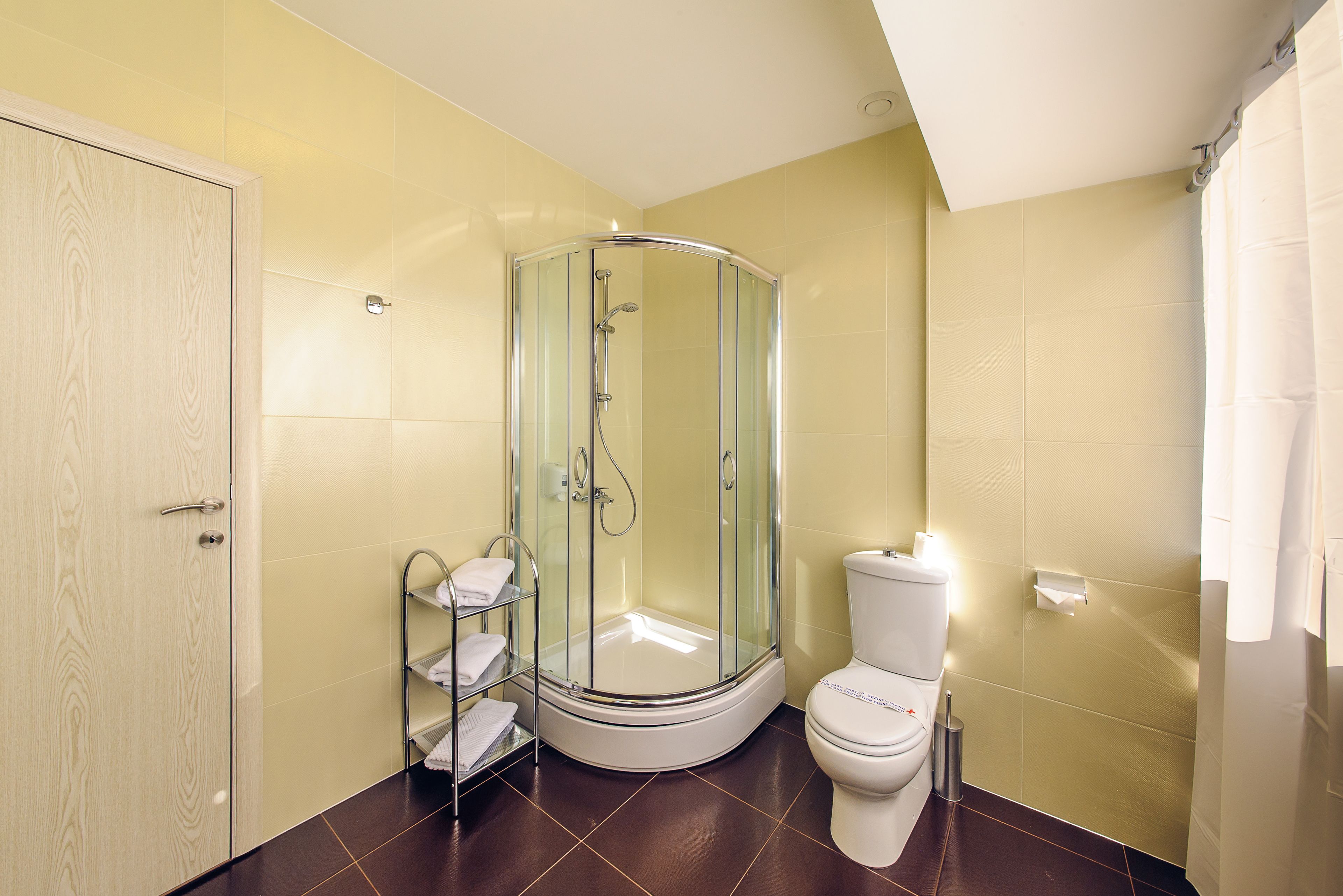 shower, free toiletries, hair dryer, dressing gowns