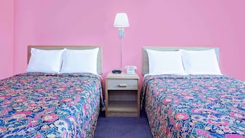 Room, 2 Double Beds, Accessible | Desk, free WiFi, bed sheets