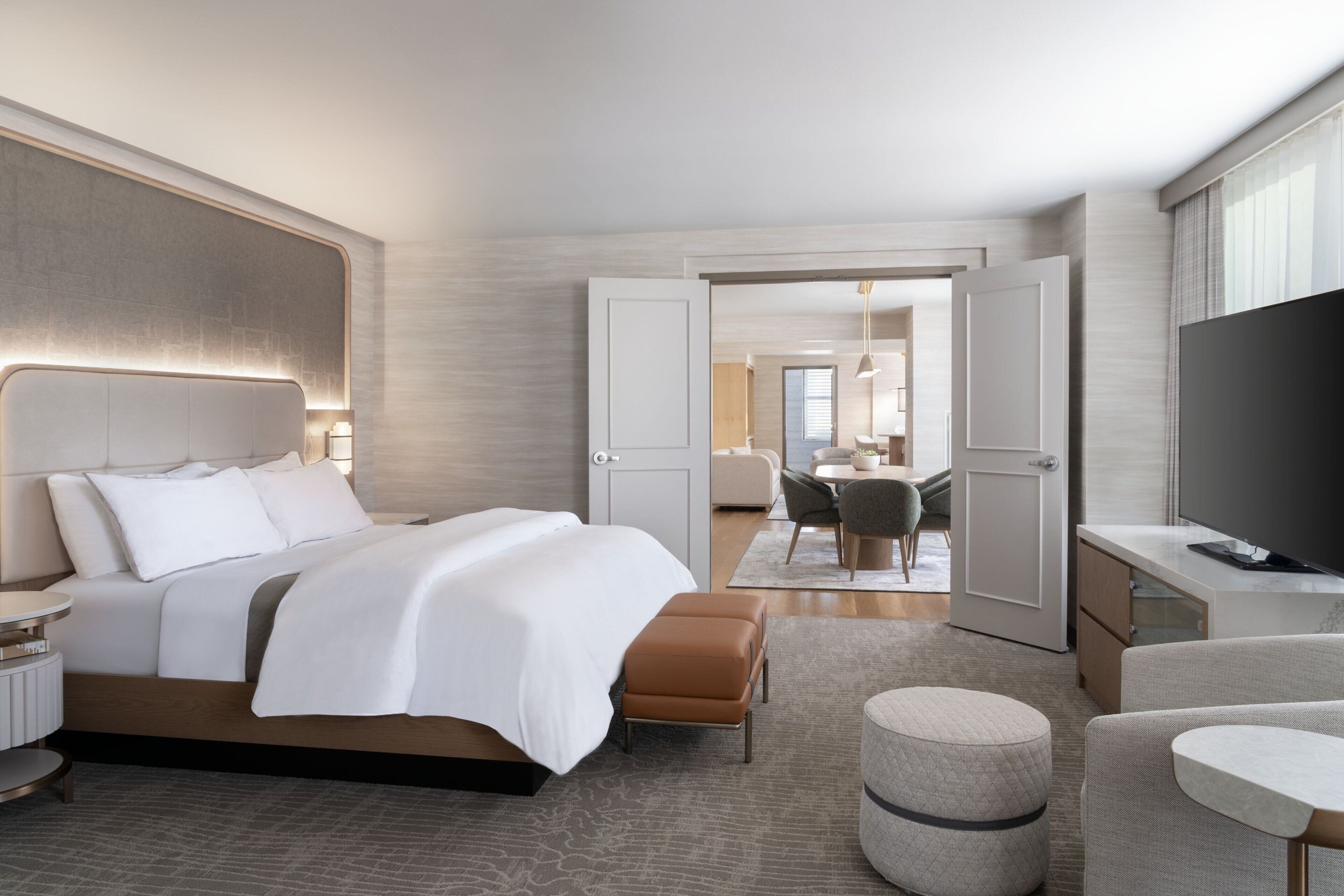 Premium bedding, down duvets, pillow-top beds, in-room safe